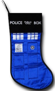 Doctor Who Tardis Doors Christmas Stocking