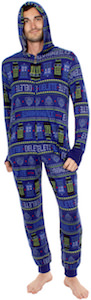 Tardis, Dalek And Cybermen Onesie Pajama