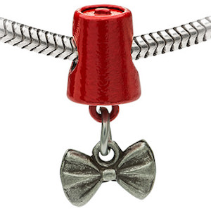 Bow Tie And Fez Bracelet Charm