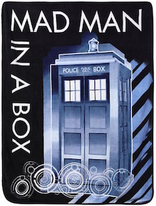Doctor Who Tardis Mad Man In A Box Blanket