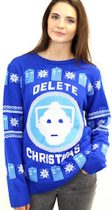 Cyberman Delete Christmas Sweater