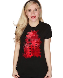Doctor Who Ink Splatter Dalek Women's T-Shirt
