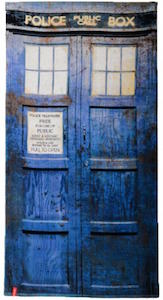 Distressed Tardis Beach Towel