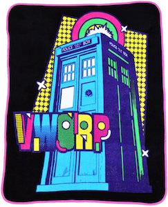 Doctor Who Tardis VWORP Throw Blanket