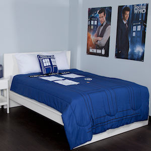 Doctor Who Tardis Doors Queen Size Comforter