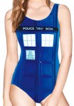 Doctor Who Women's Tardis One Piece Swimsuit