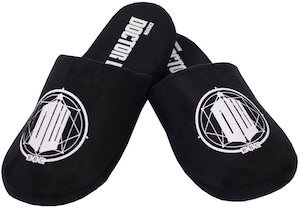 Black Doctor Who Logo Slippers