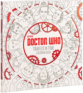 Doctor Who Travels In Time adult Coloring Book