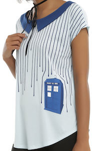 Doctor Who Women's Dripping On The Tardis Top