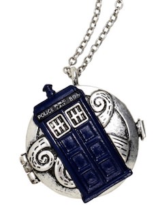 Tardis Compass Pendant Necklace