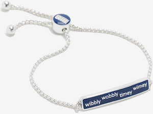 Dr. Who Wibbly Wobbly Timey Wimey ID Style Bracelet