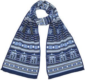 Tardis And Dalek Holiday Scarf