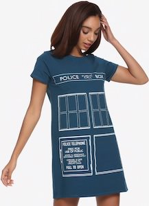 The Doors Of The Tardis T-Shirt Dress