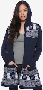 Tardis Hooded Cardigan