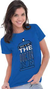 The Doctor Is In The Tardis T-Shirt