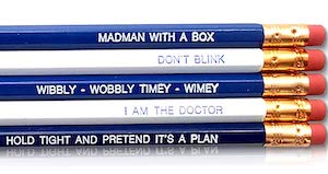 Doctor Who Quotes Pencils