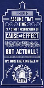 Doctor Who Wibbly Wobbly Poster