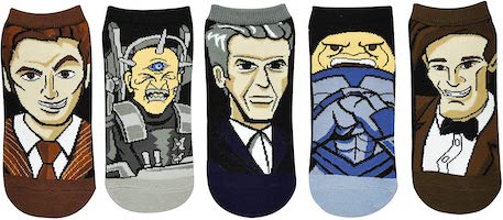 5 Pairs Of Doctor Who Socks