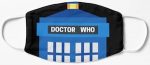 Doctor Who Tardis Face Mask
