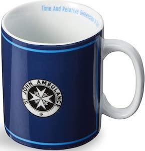 Doctor Who St John Ambulance And Tardis Sign Mug