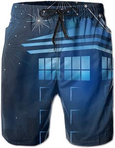 Tardis And The Stars Swim Shorts