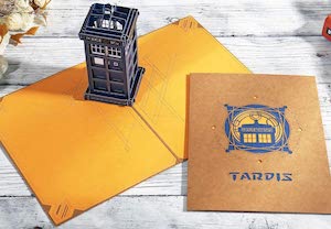 3D Tardis Greeting Card