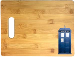 Blue Tardis Cutting Board